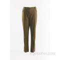 Pantalon droit pour femmes Dark Khaki